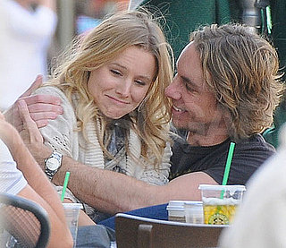 Pictures of Kristen Bell and Dax Shepard Kissing at Coffee With Justin Long