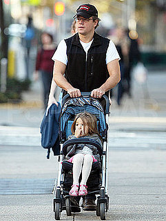 Pictures of Matt Damon Out Walking With Daughter Isabella in Manhattan