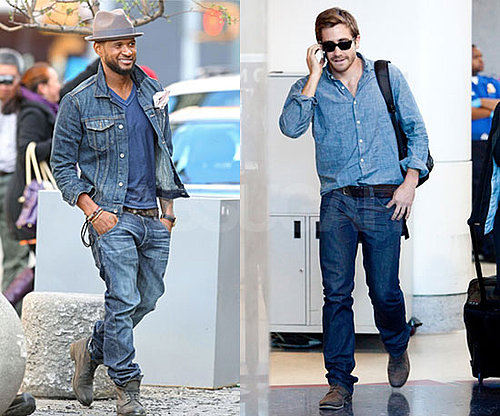 Usher and Jake Gyllenhaal Wear Denim on Denim