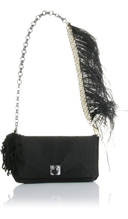 Lanvin - OULOUETTE SATIN CLUTCH