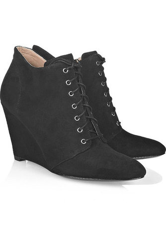 Belle by Sigerson Morrison - Lace-up wedge ankle boots