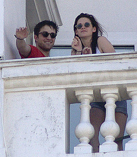Pictures of Twilight Couple Robert Pattinson and Kristen Stewart On Balcony In Rio De Janeiro Brazil  Filming Breaking Dawn