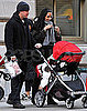 Pictures of Matt and Luciana Damon With Baby Stella in NYC