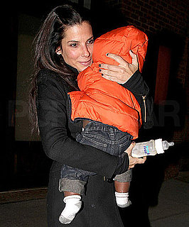 Pictures of Sandra Bullock With Son Louis in NYC