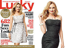 Pictures of Diane Kruger on the December Cover of Lucky Magazine 2010-11-05 02:00:00