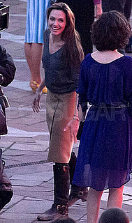 Pictures of Angelina Jolie Filming in Hungary