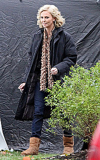 Pictures of Charlize Theron Bundling Up on the Set of Young Adult as She Reportedly Eyes a Witchy Role