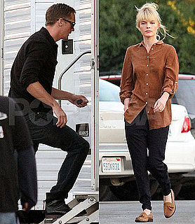 Pictures of Alexander Skarsgard Visiting Kate Bosworth on Set