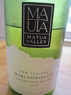 Review of 2009 Matua New Zealand Sauvignon Blanc