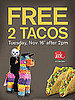 2 Free Jack in the Box Tacos Today, Nov. 16, 2010