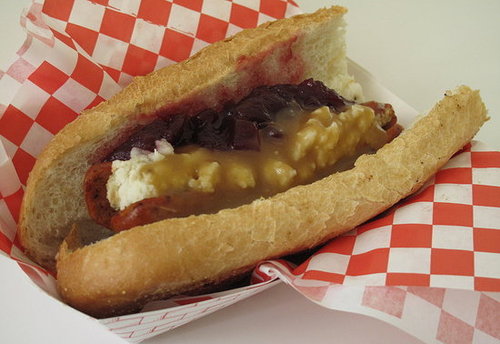 Thanksgiving Dinner Hot Dog at Zog's Dogs