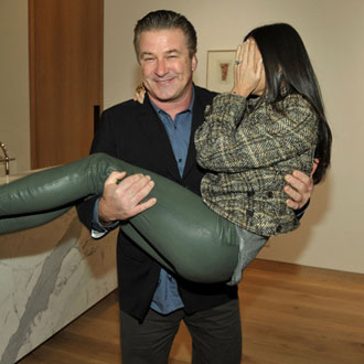 Guess Who's Nestled in Alec Baldwin's Arms? Guess Who's Nestled in Alec Baldwin's Arms?