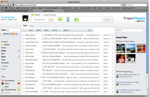 New AOL Project Phoenix Email