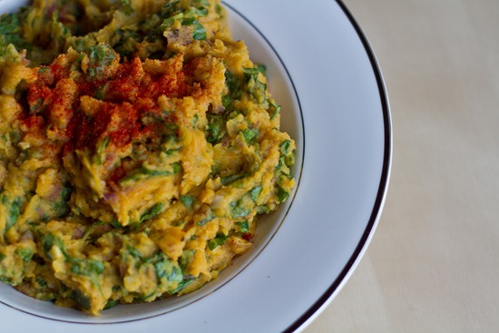 Garlic Pumpkin Mashed Potatoes With Spinach Garlic Pumpkin Mashed Potatoes With Spinach