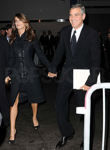Pictures of George Clooney and Elisabetta Canalis Together in NYC 2010-11-18 12:30:00