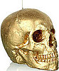 New Realistic Life-Size Skull Candle Covered in Gold For Holiday 2010