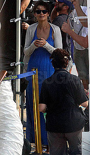 Pictures of Katie Holmes Cruising Along on the Set of Jack and Jill