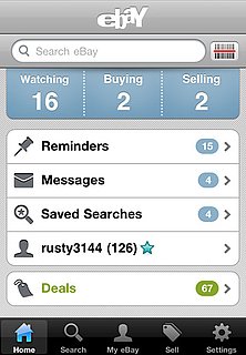 New Updated eBay iPhone App