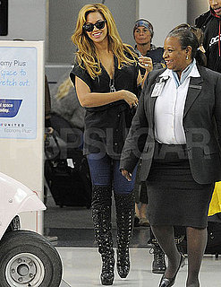 Pictures of Beyoncé Knowles at LAX