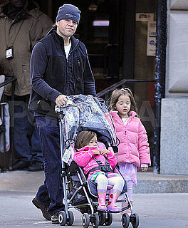 Pictures of Matt Damon in NYC With Daughters Gia and Isabella