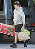 Pictures of Joe Jonas Carrying a Christmas Tree to Ashley Greene's Apartment