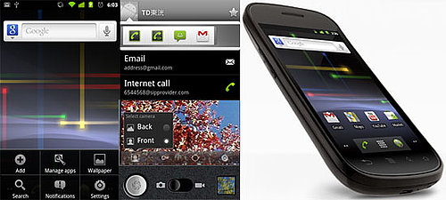 Google Android Gingerbread and Nexus S Details