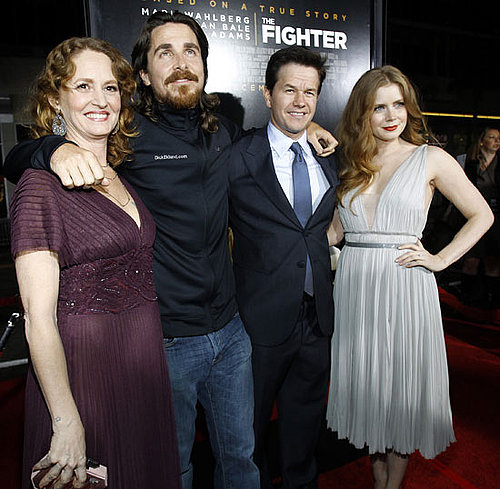 Pictures of Christian Bale, Mark Wahlberg, Amy Adams, and Melissa Leo at the LA Premiere of The Fighter