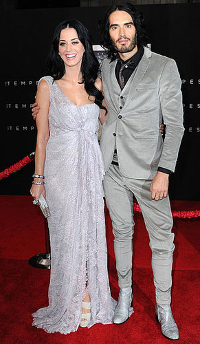 Pictures of Russell Brand and Katy Perry at the LA Premiere of The Tempest