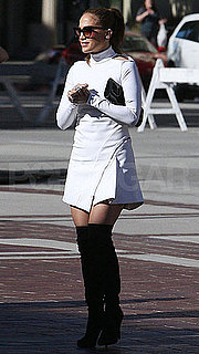 Pictures of Jennifer Lopez Taping the 10th Season of American Idol in LA