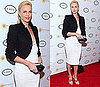 Photos of Charlize Theron in a White Dress at Charity Fundraiser in New York