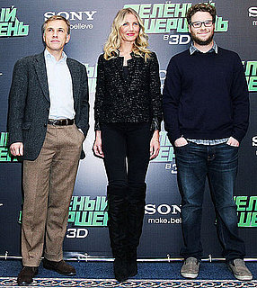 Pictures of Cameron Diaz, Christoph Waltz, and Seth Rogen in Moscow 2010-12-08 15:00:00