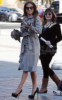 Pictures of Jennifer Lopez Arriving at the American Idol Studios in LA