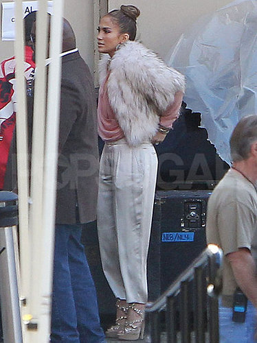 Pictures of Jennifer Lopez at the American Idol Studios in LA