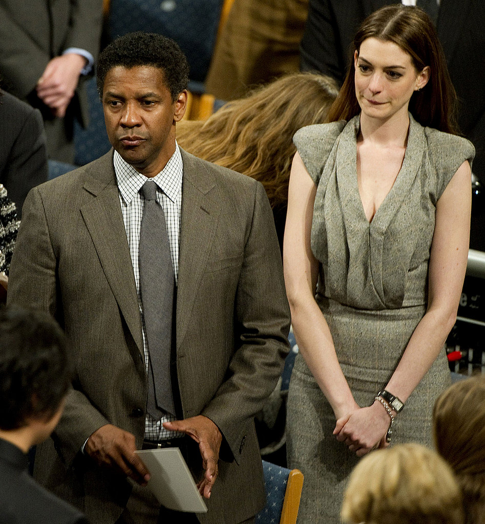 Pictures of Denzel Washington and Anne Hathaway Pictures of Denzel Washington and Anne Hathaway