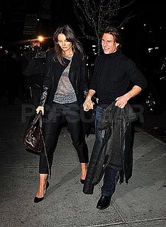 Pictures of Tom Cruise and Katie Holmes Leaving the Gym on Her 32nd Birthday