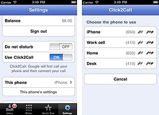 Google Voice For iPod Touch and iPad