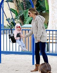 Pictures of Rebecca Gayheart at a Park in LA With Daughter Billie Dane