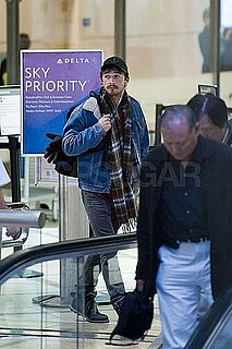 Pictures of Shia LaBeouf Departing Out of LAX With Scruffy Facial Hair