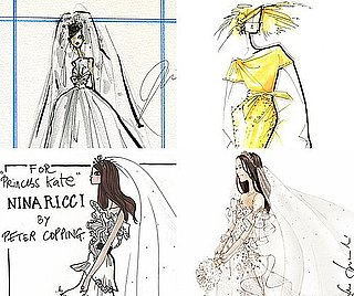 Kate Middleton Wedding Dress Sketches Revealed and Other Fashion News