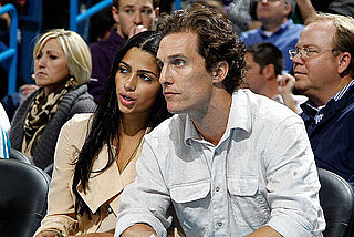 Pictures of Camila Alves and Matthew McConaughey at New Orleans Basketball Game