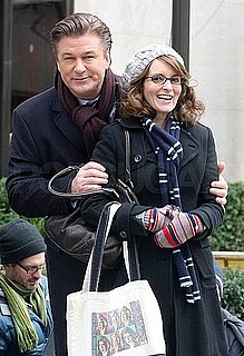 Pictures of Alec Baldwin and Tina Fey Filming 30 Rock