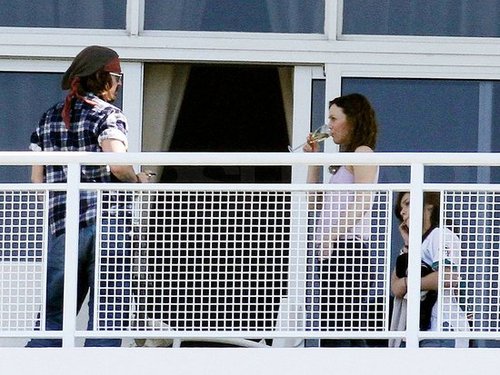 Pictures of Johnny Depp in Miami With Vanessa Paradis and Daughter Lily-Rose