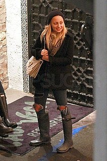 Pictures of Just Married Nicole Richie Smiling in LA