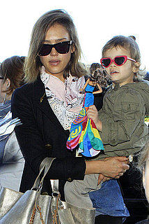 Pictures of Jessica Alba and Honor Warren at LAX