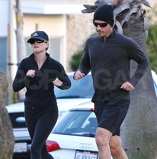 Newly Engaged Reese Takes Her Husband-to-Be For a Jog! Newly Engaged Reese Takes Her Husband-to-Be For a Jog!