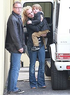 Pictures of Britney Spears in LA With Jayden James as "Hold It Against Me" Is Almost Out