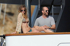 Pictures of Rosie Huntington-Whiteley in a Bikini Making Out on a Yacht With Jason Statham Pictures of Rosie Huntington-Whiteley in a Bikini Making Out on a Yacht With Jason Statham