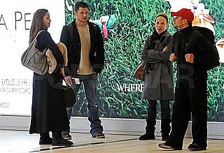 Pictures of Nick Lachey and Vanessa Minnillo Departing Italy After NYE 2011