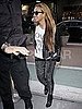 Pictures of Beyonce Knowles Wearing Studded Leggings in NYC