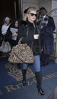 Pictures of Jessica Simpson Carrying Leopard Print in NYC